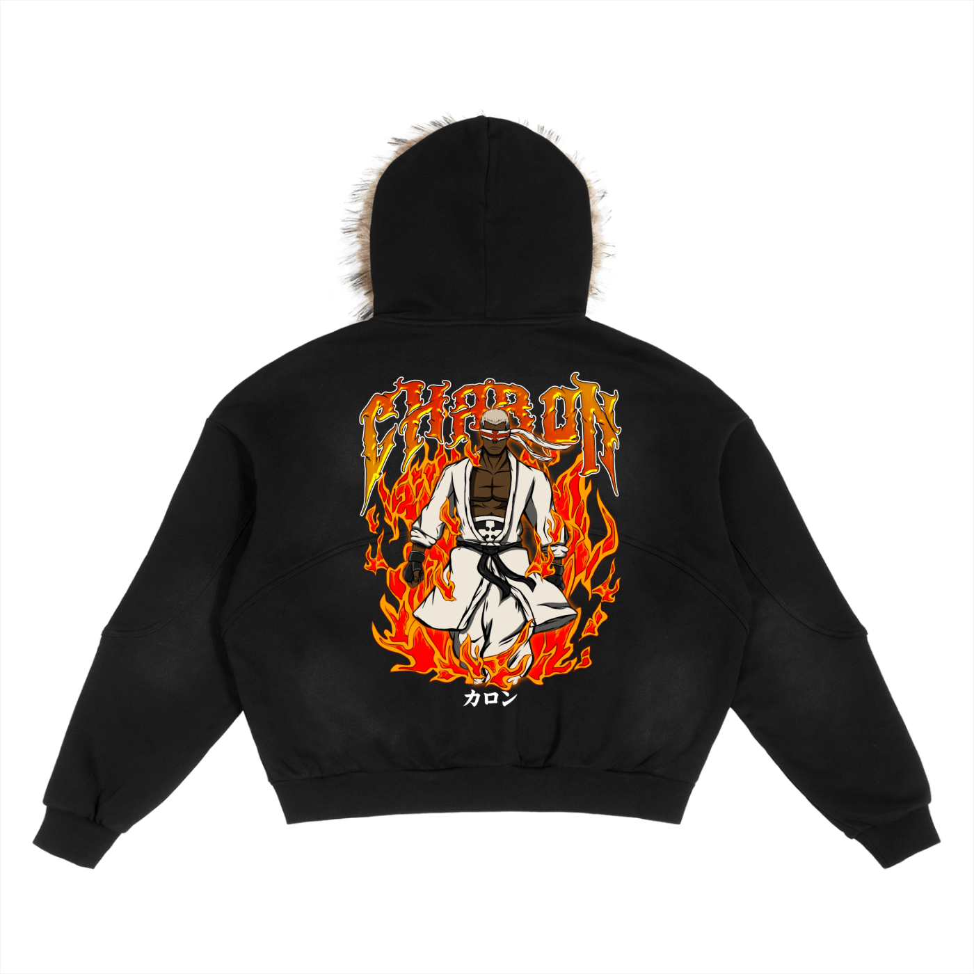 Charon Fire Force Fur Hoodie - TikiOtaku